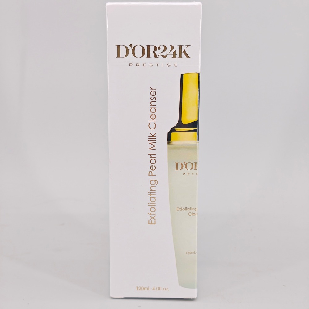 D'OR24K Prestige Exfoliating Pearl Milk Cleanser 120ml 4oz 24K Gold New